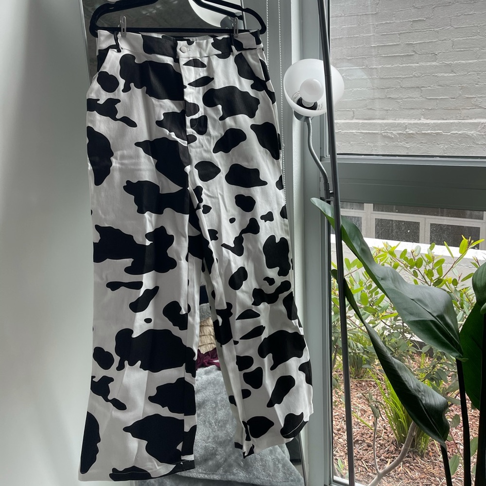 Cow Print Pants